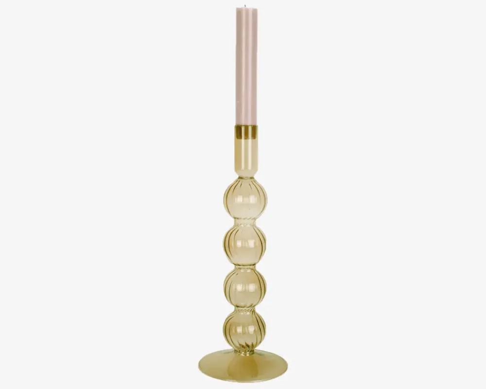 Clearance Daells Bolighus Lysestage Bubbles Mos H.25 cm Grøn