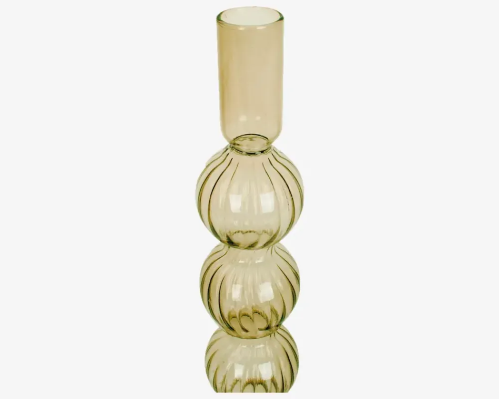 Clearance Daells Bolighus Lysestage Bubbles Mos H.25 cm Grøn