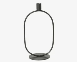 Outlet Daells Bolighus Lysestage Oval sort H.25 cm