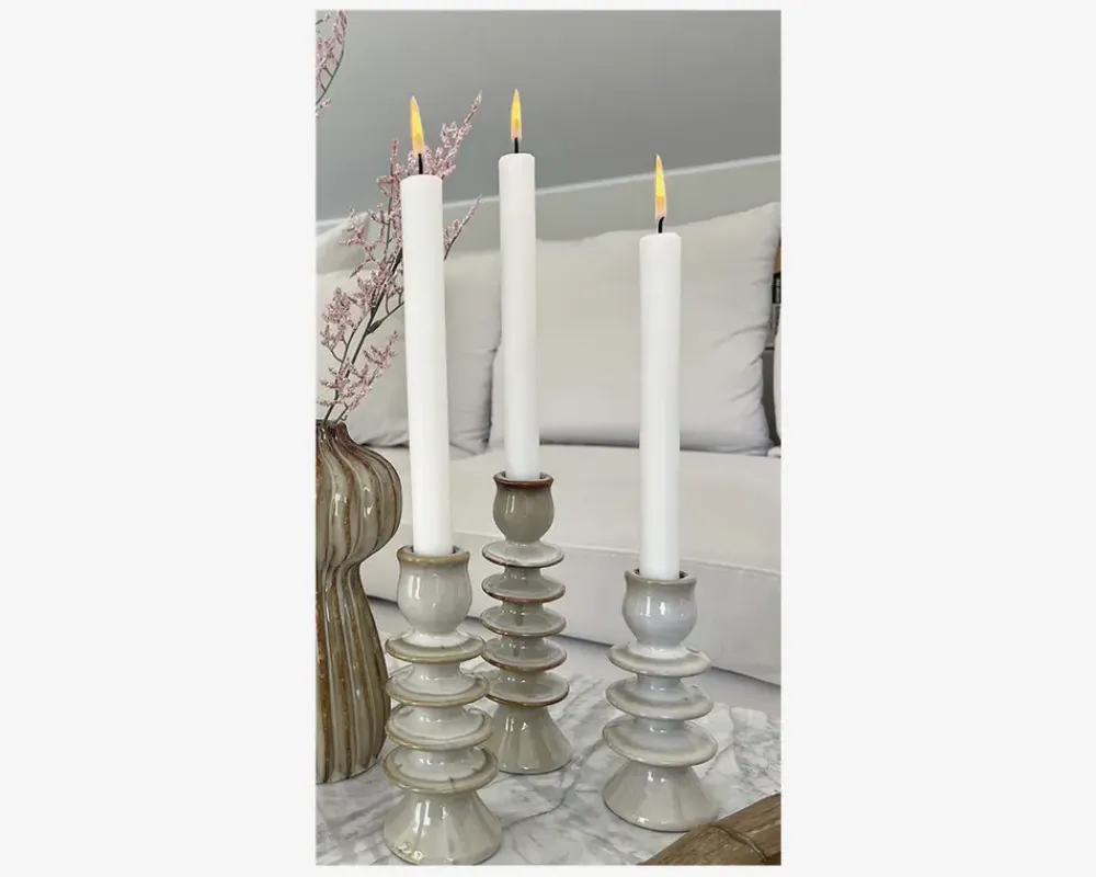 Daells Bolighus Lysestage sand H.14 cm