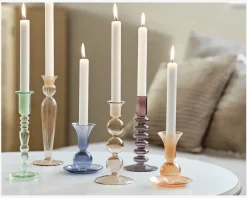 Sale Daells Bolighus Lysestage Tulip H.11,5 cm Orange