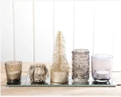 Hot Daells Bolighus Lysestager på Spejl Champagne