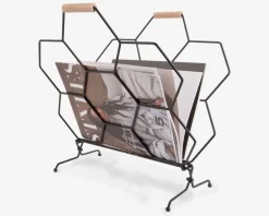 New Daells Bolighus Magasinholder Honeycomb sort H.45 cm