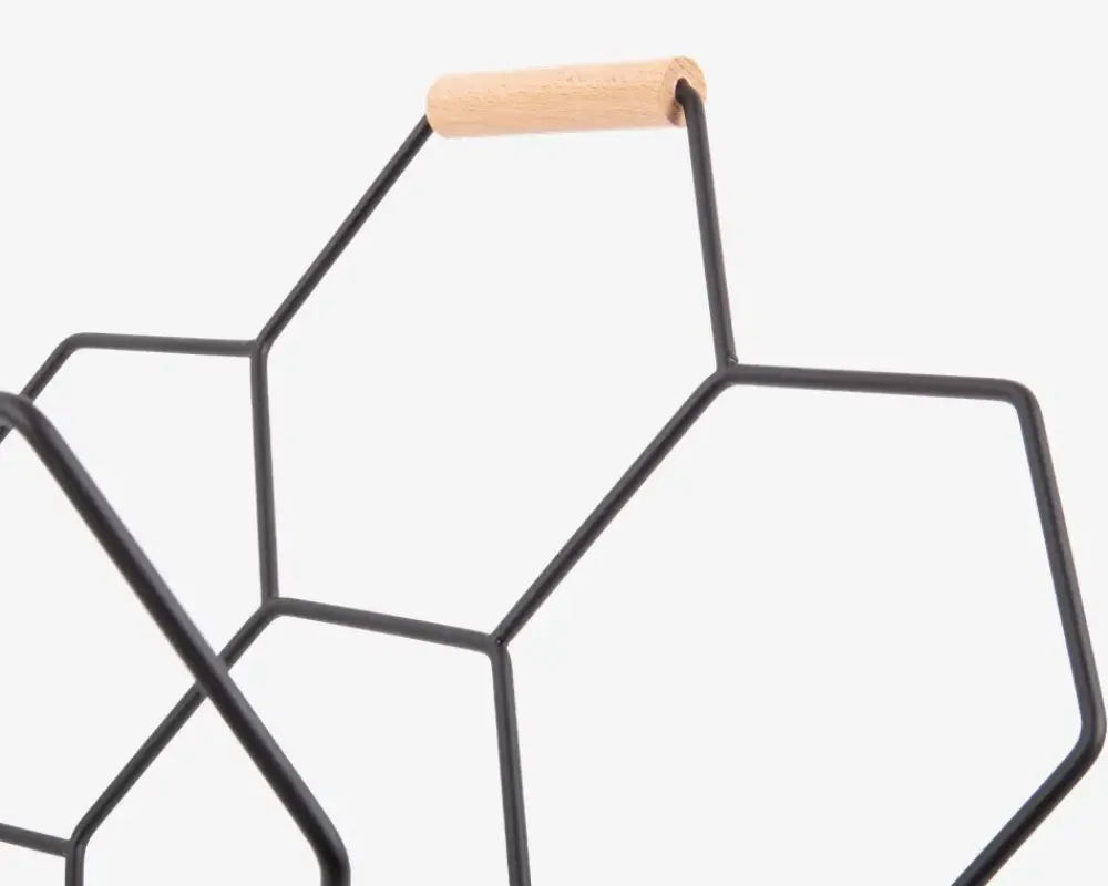 New Daells Bolighus Magasinholder Honeycomb sort H.45 cm