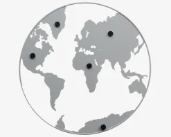 Sale Daells Bolighus Magnettavle verden jern Ø.50 cm Hvid