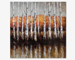 Discount Daells Bolighus Maleri birketræer 100x100 cm