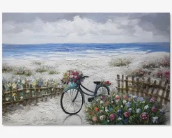 New Daells Bolighus Maleri hav/cykel 80x120 cm