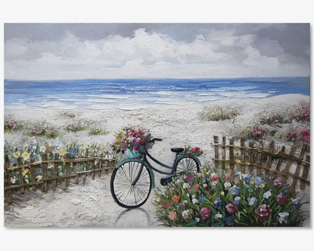 New Daells Bolighus Maleri hav/cykel 80x120 cm