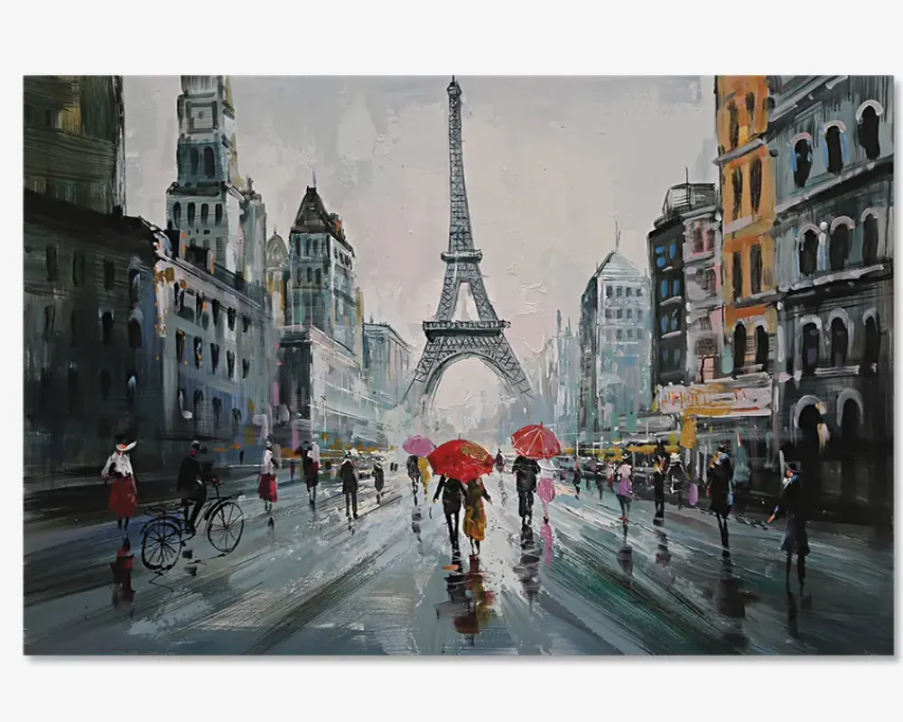 Best Daells Bolighus Maleri Paris regn 80x120 cm