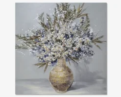 Discount Daells Bolighus Maleri små blomster vase 100x100 cm