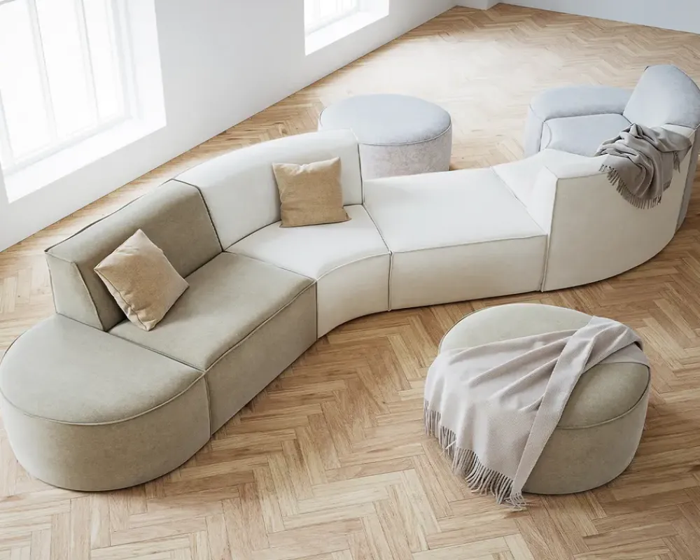 New Daells Bolighus Modul uden armlæn Quadrato