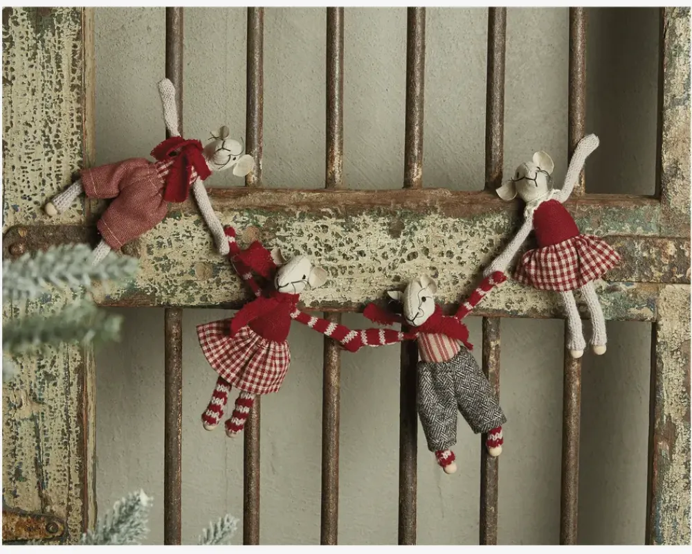 Outlet Daells Bolighus Mus M/Magnet Stof Ass. H.11cm