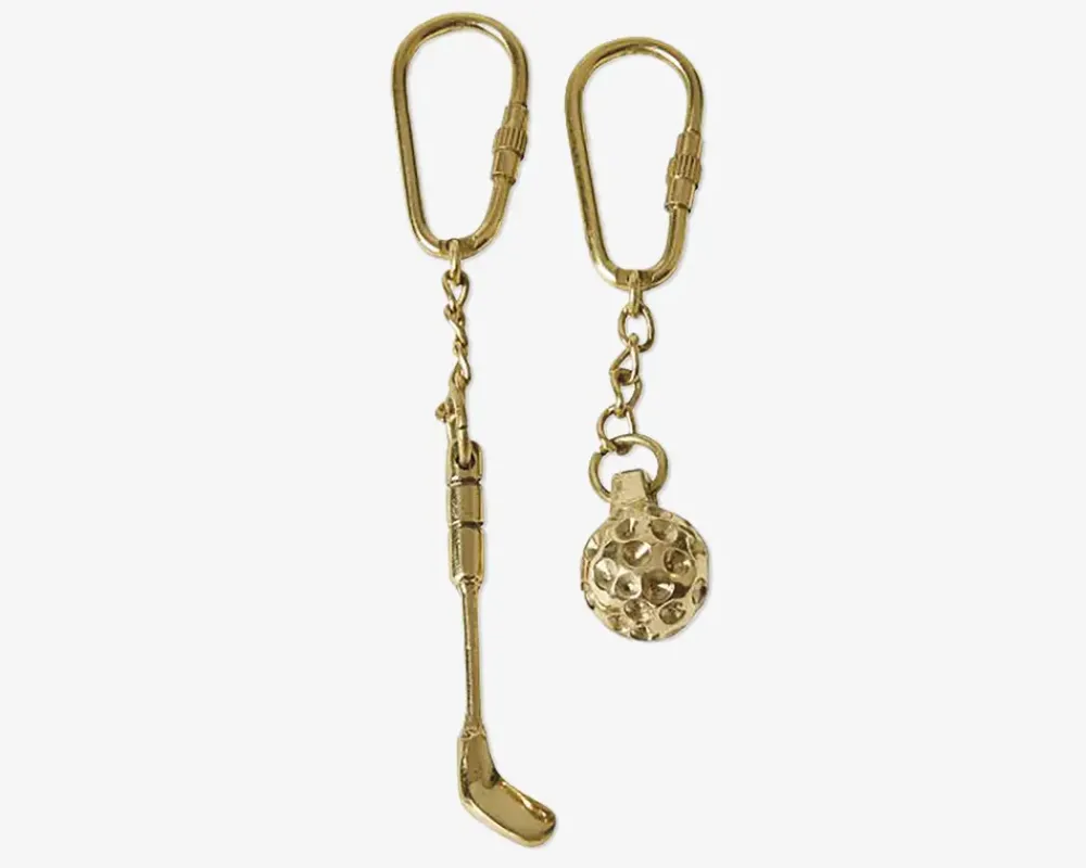 Best Daells Bolighus Nøglering guld ass L.12 cm