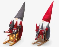 Outlet Daells Bolighus Nisse på slæde ass H.50 cm