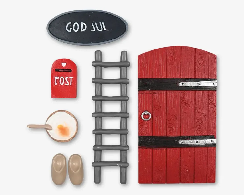 Clearance Daells Bolighus Nissesæt Rød M. Sko & Grød Rød, Grå, Sort