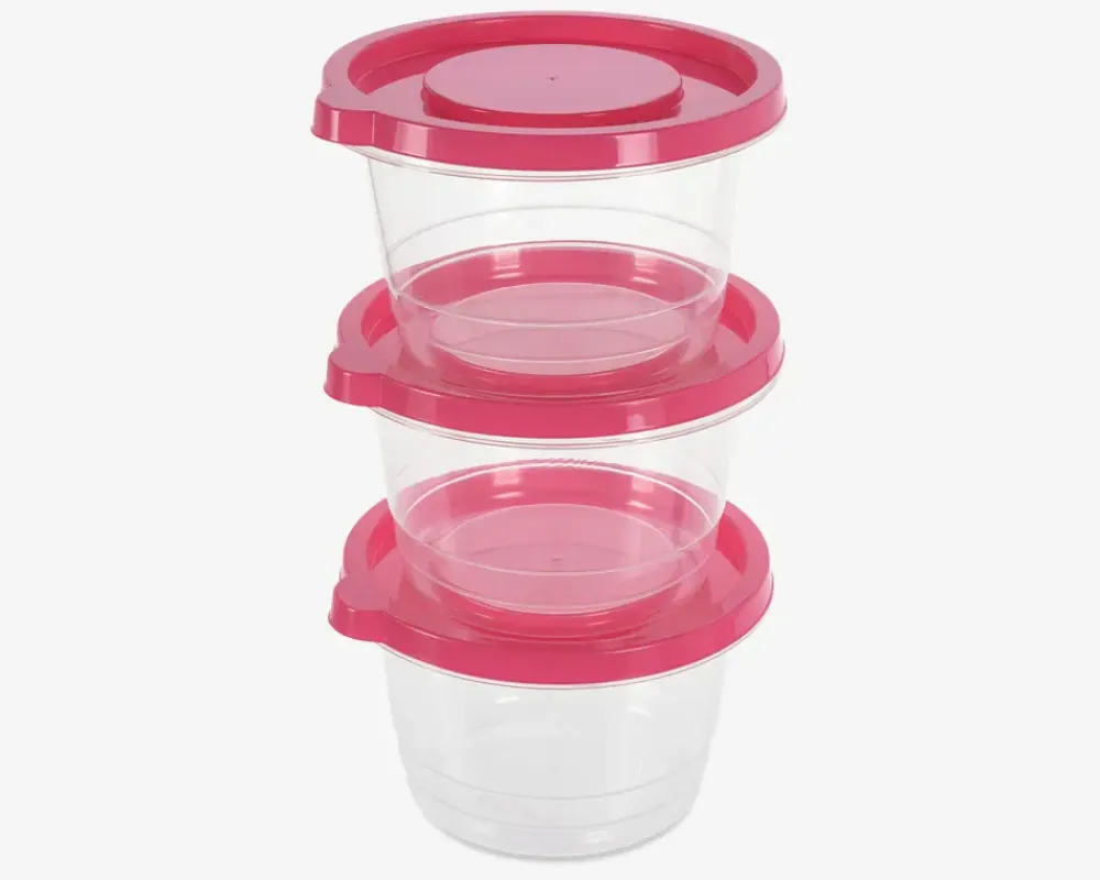 Outlet Daells Bolighus Opbevaringsboks Pink Sæt 3 stk.