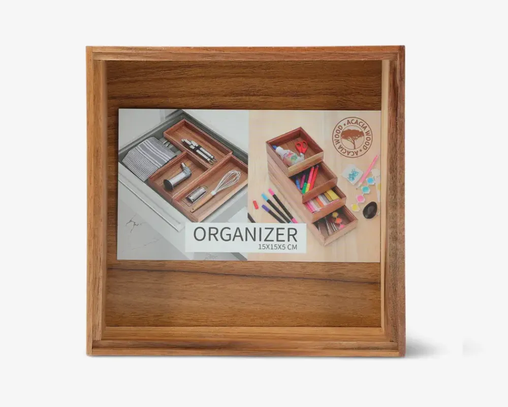 Clearance Daells Bolighus Organiserings bakke akacietræ 15x15 cm