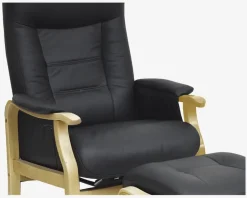 Sale Daells Bolighus Otium Stol Læder/Natur Sort