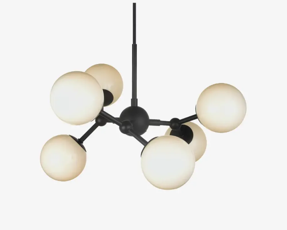 Discount Daells Bolighus Pendel Atom Opal Ø.45 cm Sort