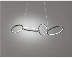 Daells Bolighus Pendel Rondo Sort L.110 cm