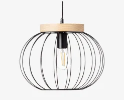 Outlet Daells Bolighus Pendel Sorana Sort/Natur Ø.35,5cm