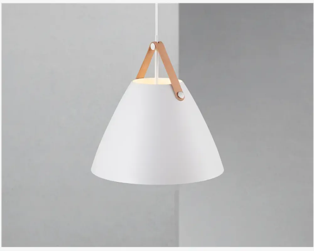 Best Daells Bolighus Pendel Strap Ø. 36 cm. Hvid