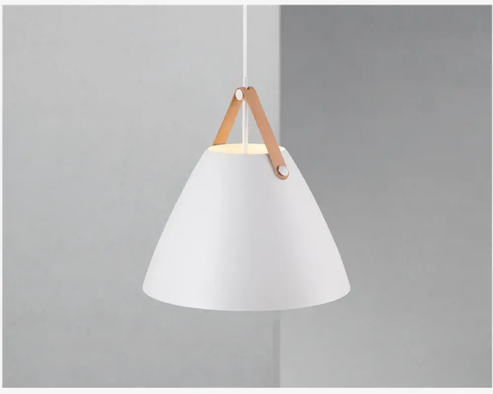 Best Daells Bolighus Pendel Strap Ø16,5 cm. . Hvid