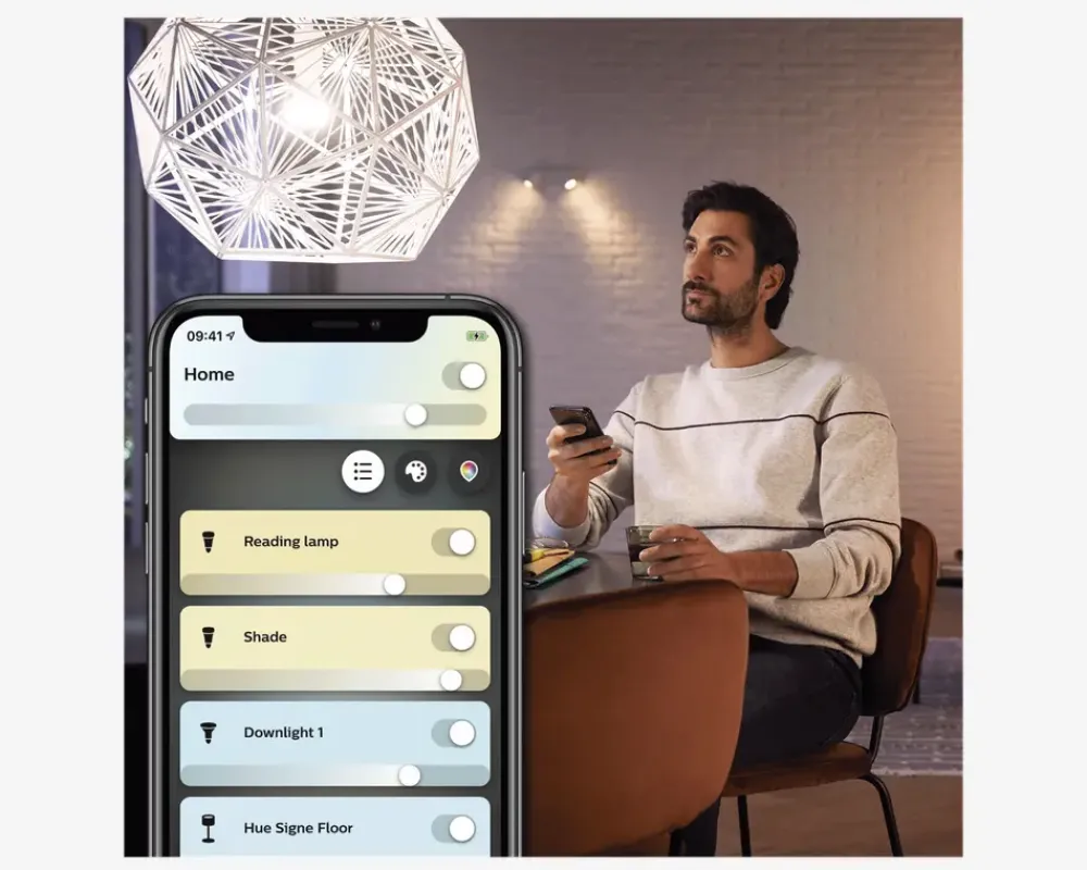 Clearance Daells Bolighus Philips Hue Pære Classic Standard 2-pak
