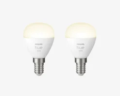 Best Daells Bolighus Philips Hue Pære Krone Standard 2-pak