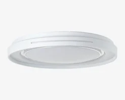 Best Daells Bolighus Plafond Barty Hvid LED Ø.48,5cm Hvid, Krom