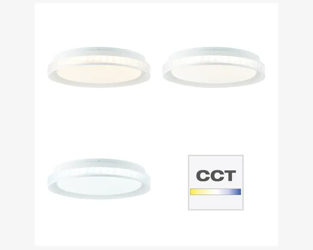 Sale Daells Bolighus Plafond Burlie LED Hvid Ø.39cm