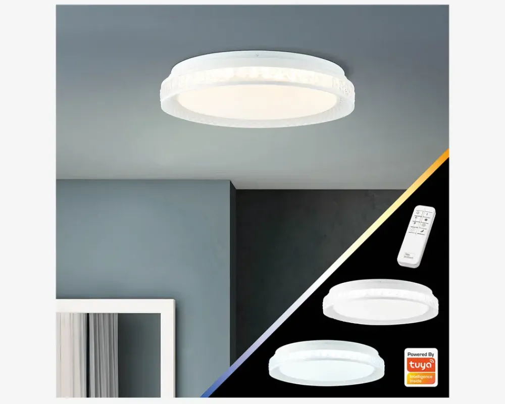 Sale Daells Bolighus Plafond Burlie LED Hvid Ø.39cm