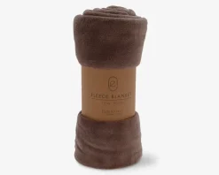 Sale Daells Bolighus Plaid Fleece Taupe 125x150 cm Brun