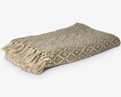 Hot Daells Bolighus Plaid Med Mønster Camel/ 130x170 Natur