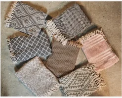 Discount Daells Bolighus Plaid Med Mønster Olive/Natur 130x170 Oliven, Natur