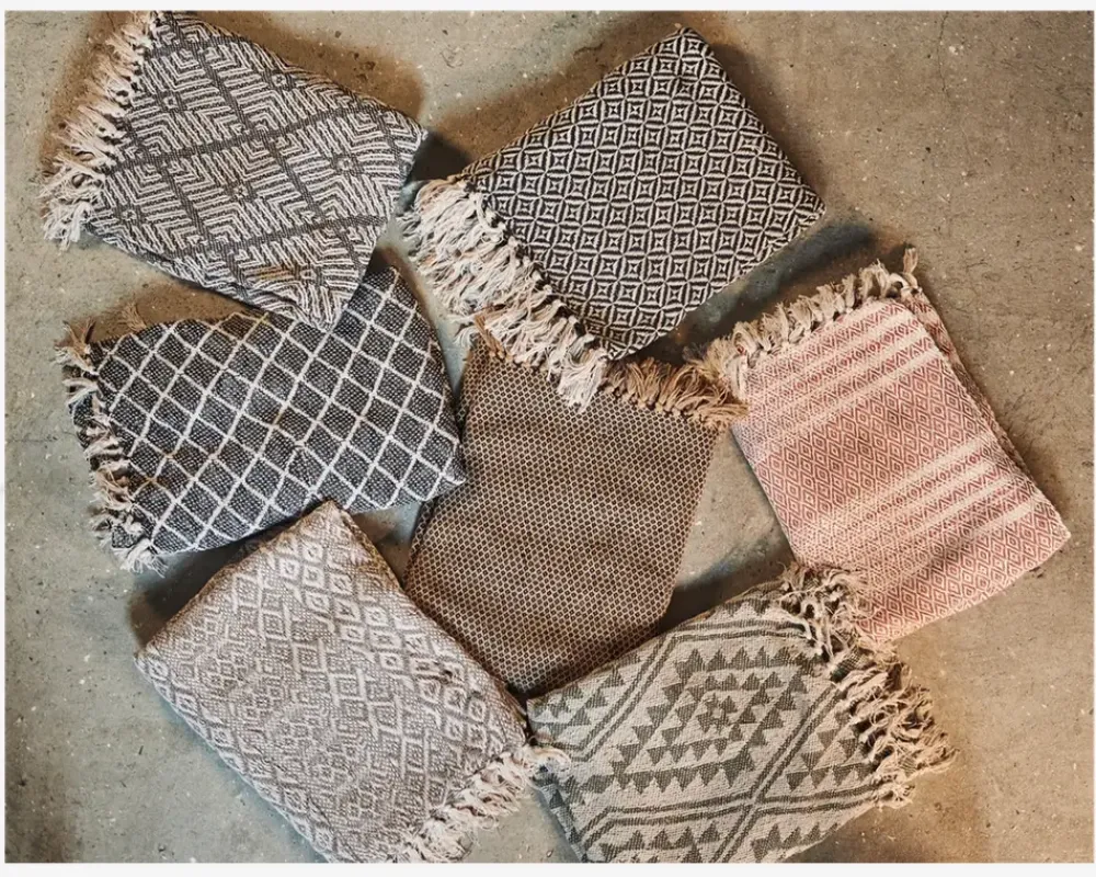 Discount Daells Bolighus Plaid Med Mønster Olive/Natur 130x170 Oliven, Natur