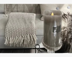 Online Daells Bolighus Plaid Med Mønster Sand 160x125