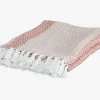 Discount Daells Bolighus Plaid Throws Agatha Old Rose