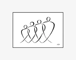 Hot Daells Bolighus Plakat 50 x 70 cm 4 På Stribe