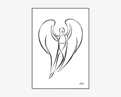 Daells Bolighus Plakat 50 x 70 cm Engel