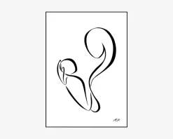 Online Daells Bolighus Plakat 50 x 70 cm Kvinde & Barn