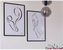 Online Daells Bolighus Plakat 50 x 70 cm Kvinde & Barn