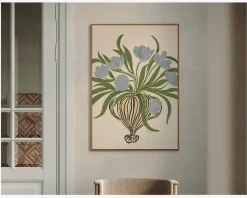 New Daells Bolighus Plakat Blue Tulips