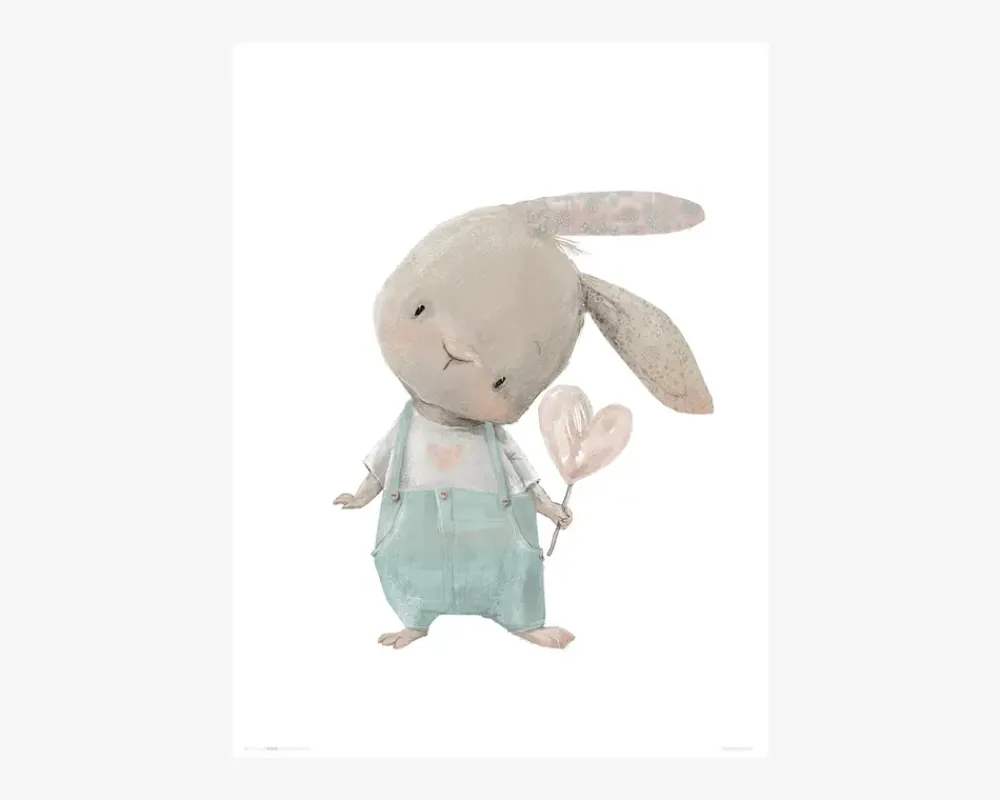 Sale Daells Bolighus Plakat Kanin m. Hjerte