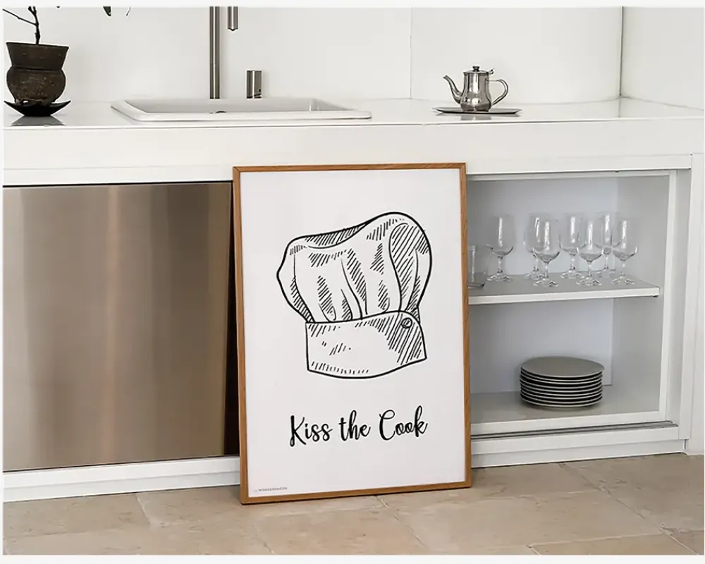 Hot Daells Bolighus Plakat Kiss The Cook