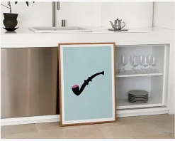 Online Daells Bolighus Plakat Lakridspiben Lyseblå