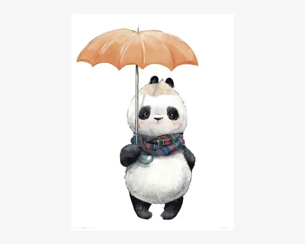 Clearance Daells Bolighus Plakat Panda m. Paraply