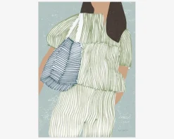 Daells Bolighus Plakat Wild Apple Striped 100x140 cm