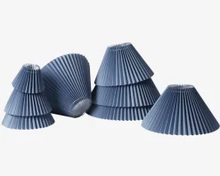 Outlet Daells Bolighus Plisseskærm Blå 30 cm