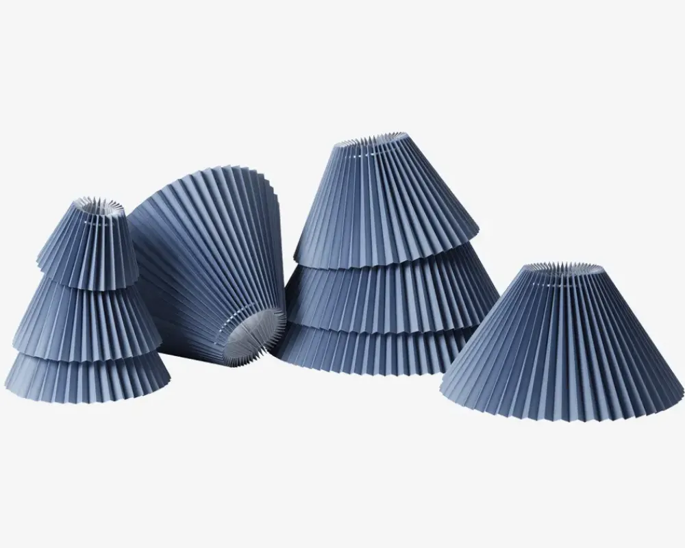 Clearance Daells Bolighus Plisseskærm Blå 11,5 cm